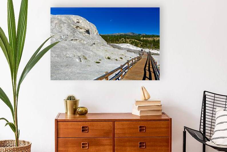 Exploring mound spring and Jupiter Terrace in Yellowstone by Marco Brivio