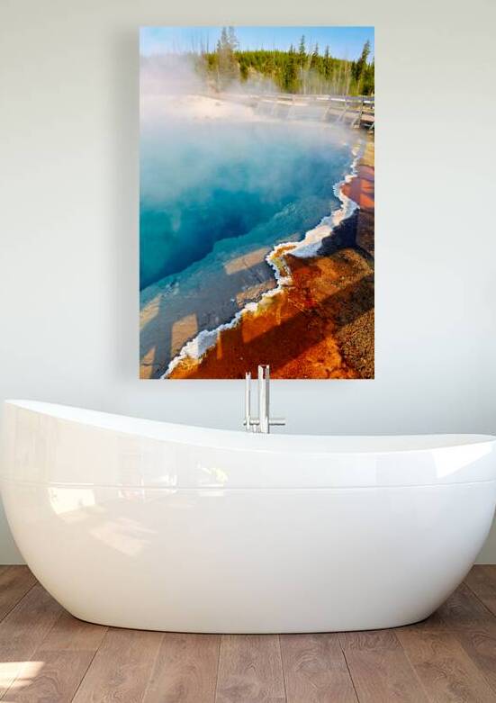 Beneath the surface of Abyss Pool in Yellowstone National Park by Marco Brivio