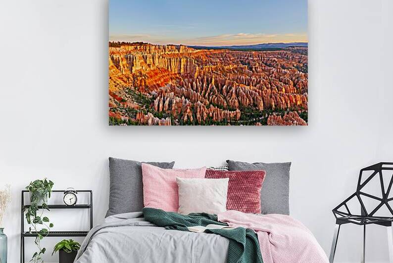 Bryce Point offers view of Bryce Canyon landscape at sunset by Marco Brivio