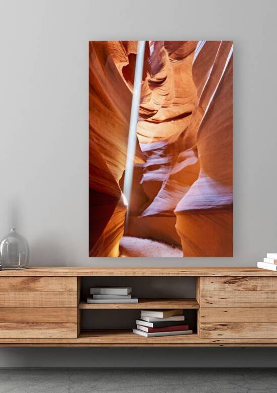 Exploring Antelope Slot Canyon in the USA at midday by Marco Brivio