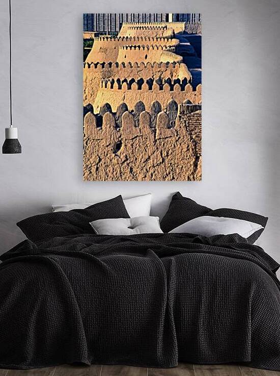 Old walls in Khiva show history and culture of Uzbekistan by Marco Brivio