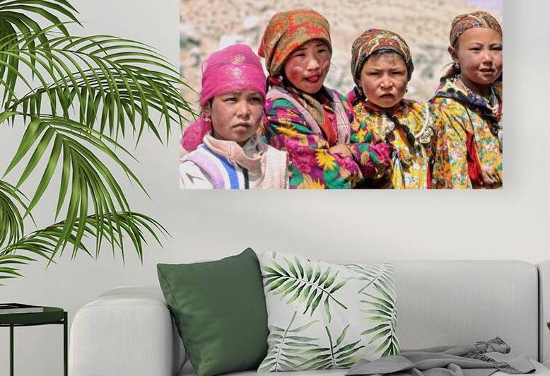 Children in a village in Uzbekistan during a sunny day by Marco Brivio