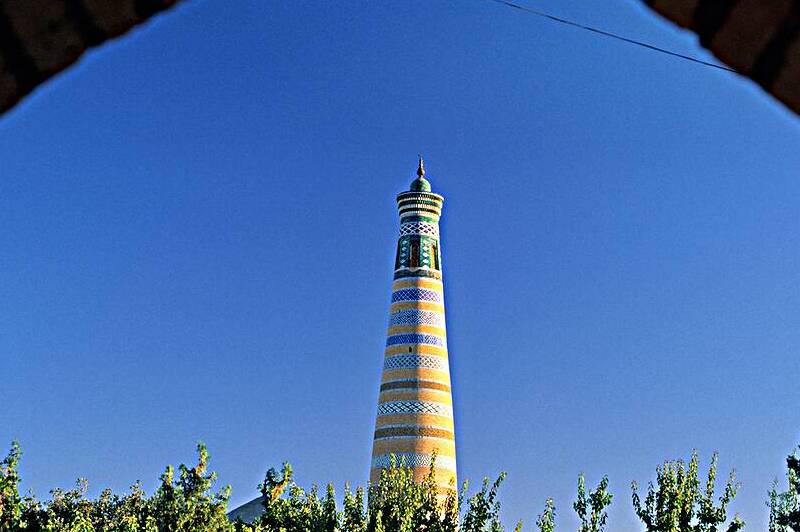 Visit to the iconic minaret in Khiva Uzbekistan by Marco Brivio