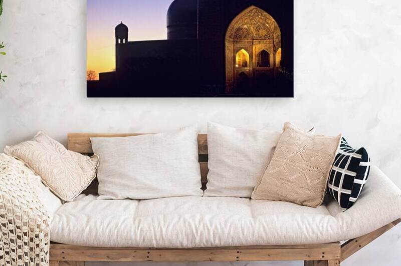 Sunset over registan in samarkand uzbekistan by Marco Brivio