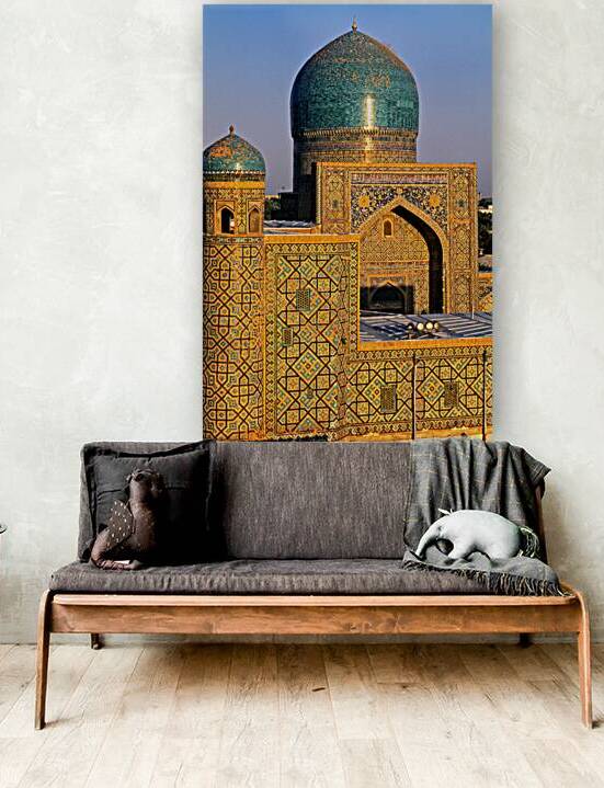 Historic madrasa in Samarkand showcases intricate tile work by Marco Brivio