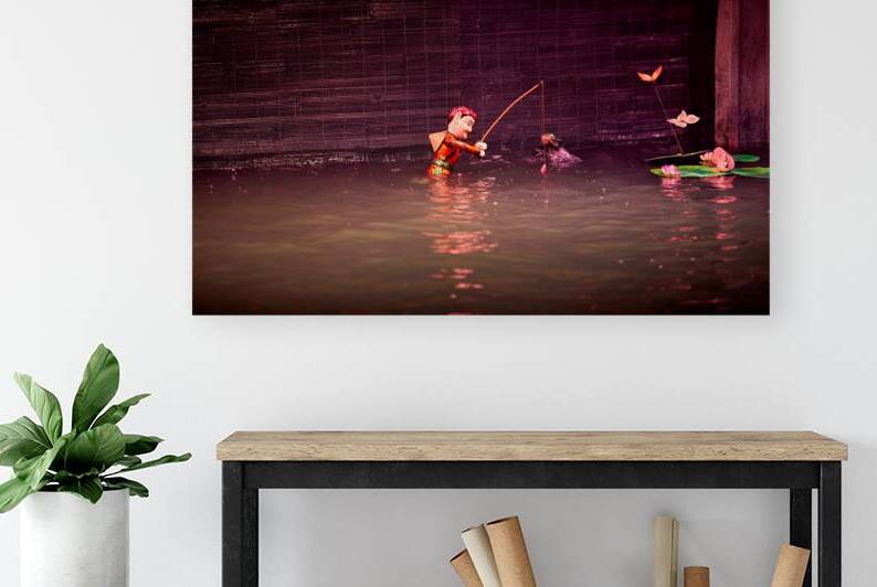 Water puppet show takes place in Hanoi Vietnam by Marco Brivio