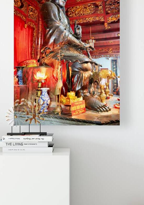 Statue of Buddha in Ho Chi Minh City Vietnam temple by Marco Brivio