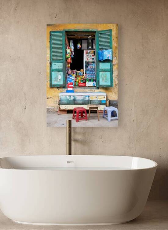 Small shop in Ho Chi Minh City selling snacks and drinks by Marco Brivio