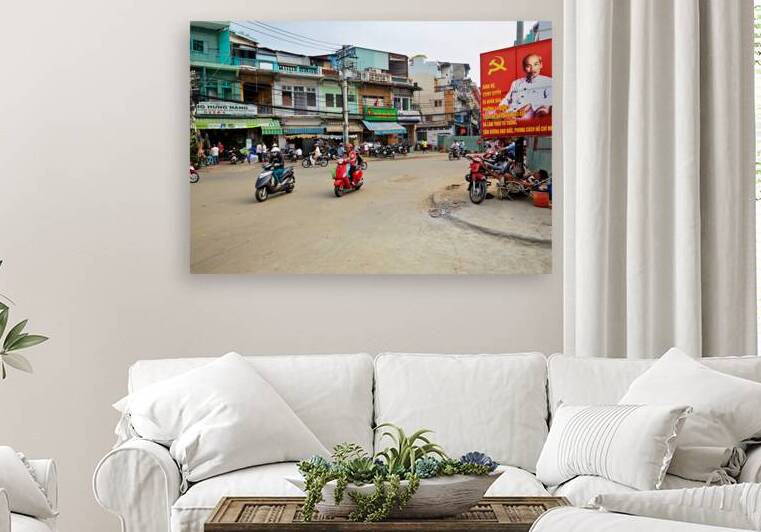 Busy streets of Ho Chi Minh City in Saigon during the day by Marco Brivio