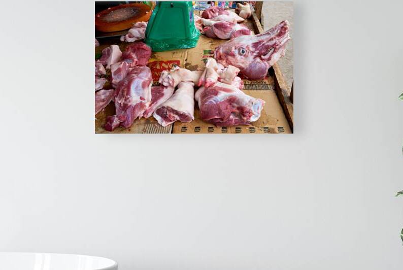 Meat displayed at a market in Phu Quoc Vietnam by Marco Brivio