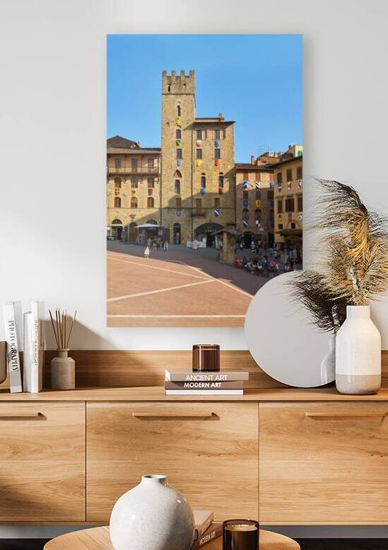 Visit to Piazza Grande in Arezzo Tuscany Italy during the day by Marco Brivio