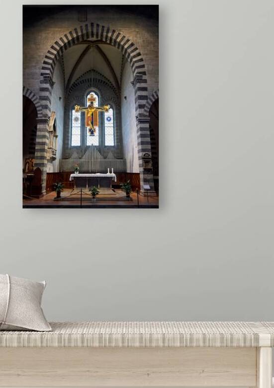 Basilica of San Domenico features Cimabue crucifix in Arezzo by Marco Brivio