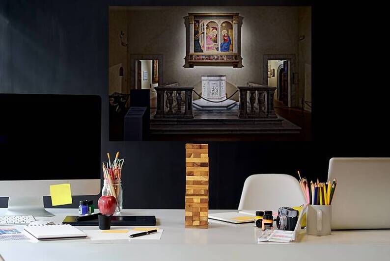 Cortona altarpiece of the Annunciation by Beato Angelico by Marco Brivio