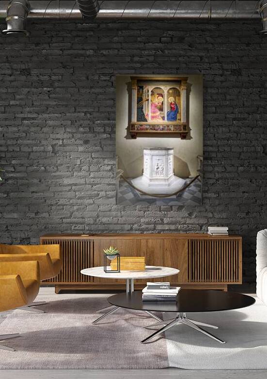 Cortona Italy shows Annunciation painting by Beato Angelico by Marco Brivio