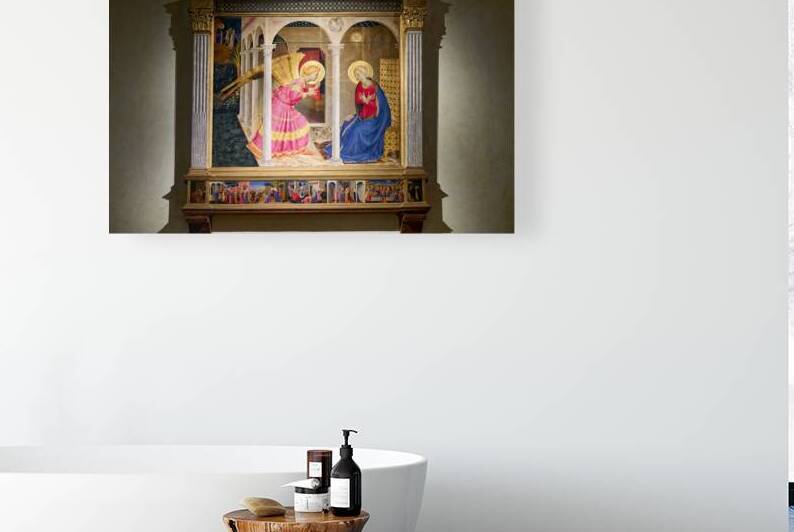 Cortona altarpiece by Angelico depicts the Annunciation by Marco Brivio