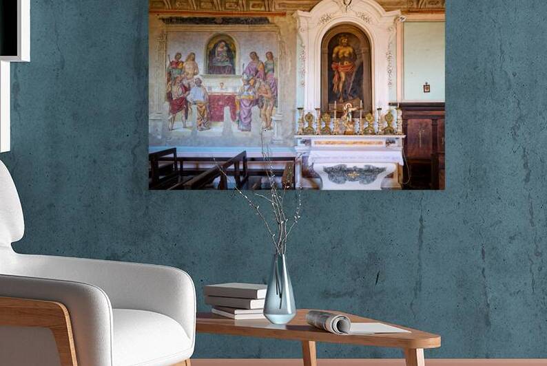 Historical paintings in San Niccolo church in Cortona Italy by Marco Brivio