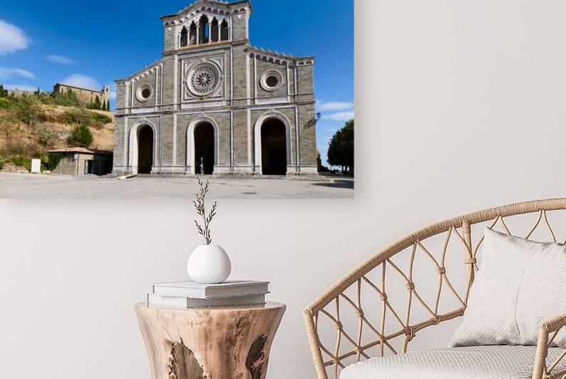 Cortona Italy features Basilica Santa Margherita on hilltop by Marco Brivio