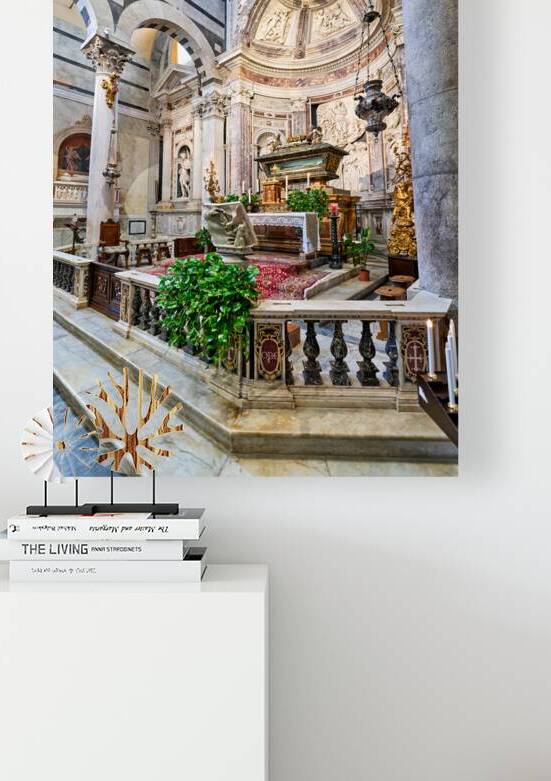 Interior view of the Cathedral in Pisa Tuscany Italy by Marco Brivio