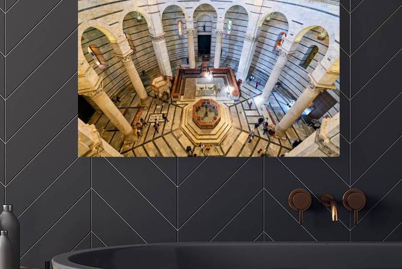 Exploring the interior of the Baptistery in Pisa Italy by Marco Brivio
