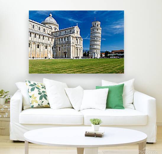 Leaning tower and cathedral in pisa tuscany italy by Marco Brivio