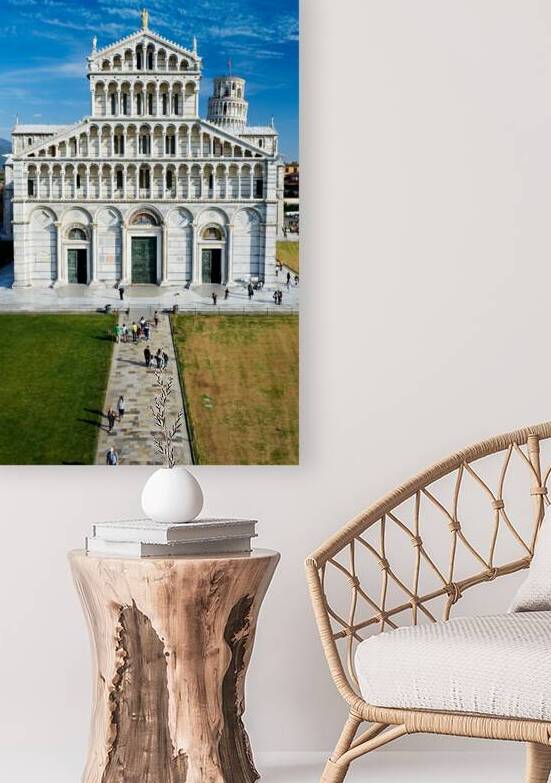 Piazza dei Miracoli in Pisa with Cathedral and Leaning Tower by Marco Brivio