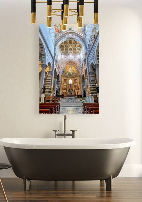 Interior view of the Cathedral in Pisa Tuscany Italy by Marco Brivio