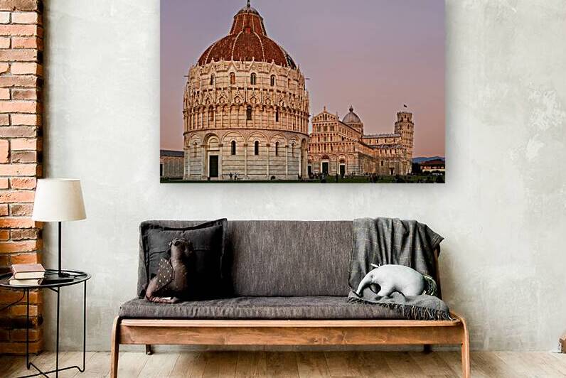 Pisa Tuscany landmarks at sunset in Square of Miracles by Marco Brivio