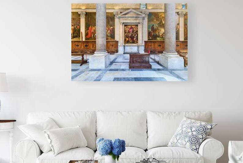 Interior view of the Cathedral in Pisa Tuscany Italy by Marco Brivio