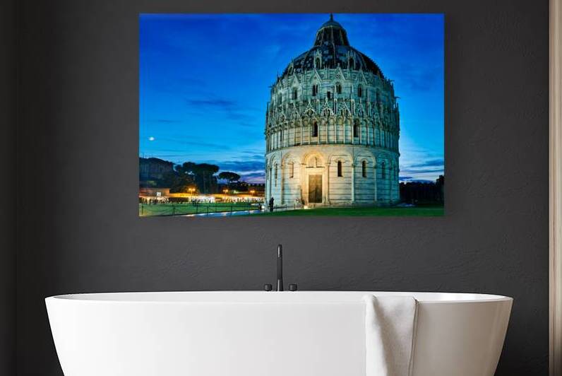 Exploring the Baptistery at sunset in Pisa Tuscany Italy by Marco Brivio