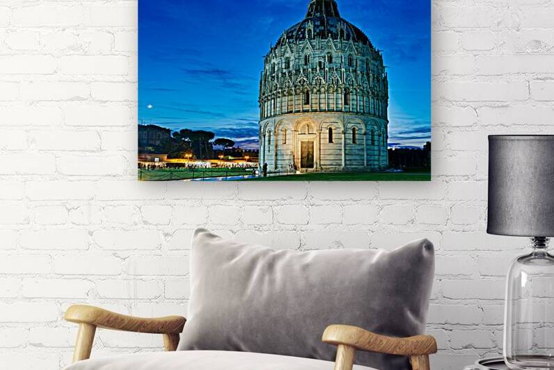 Exploring the Baptistery at sunset in Pisa Tuscany Italy by Marco Brivio