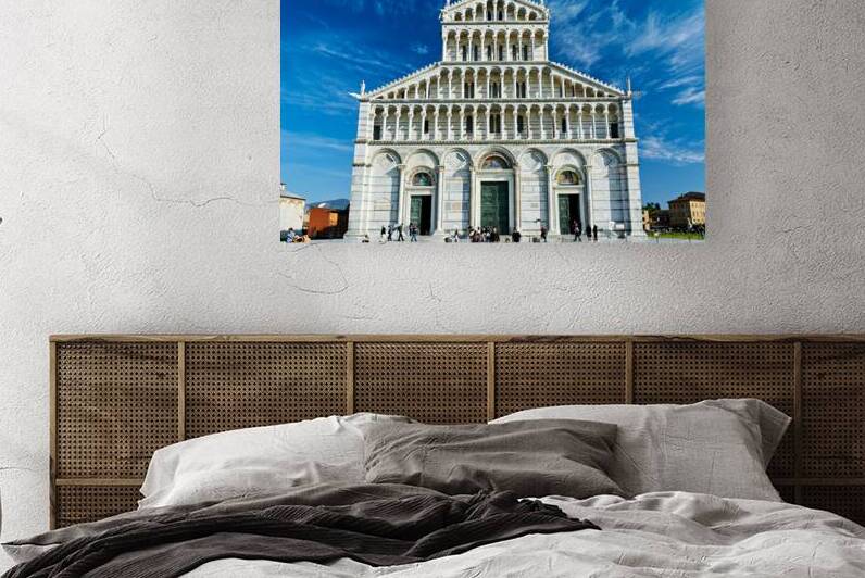 Pisa Cathedral in Piazza dei Miracoli with visitors exploring by Marco Brivio