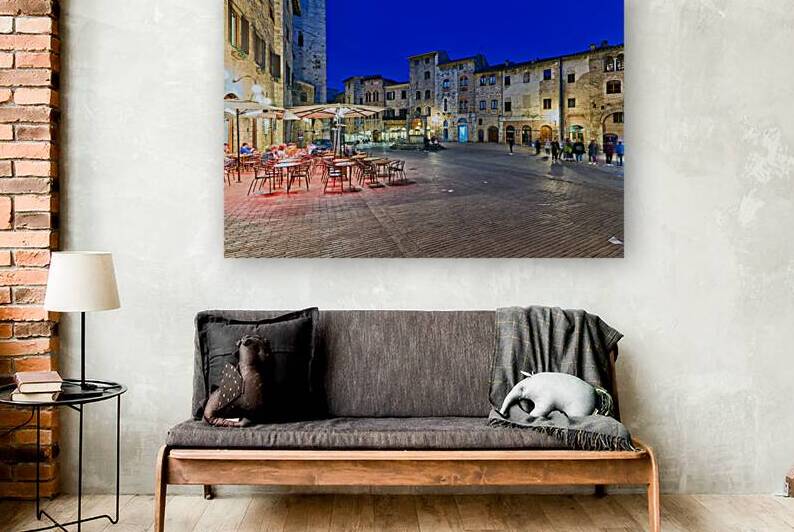 Visit San Gimignano at sunset in Tuscany Italy by Marco Brivio