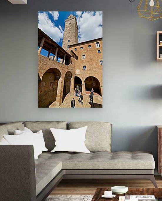 Visit the towers and courtyard of San Gimignanos Palazzo by Marco Brivio