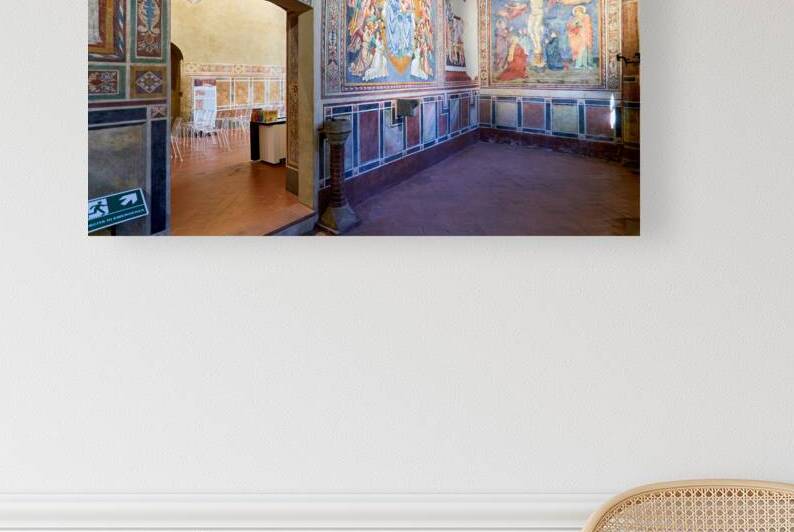 Frescoes in san lorenzo church in san gimignano italy by Marco Brivio