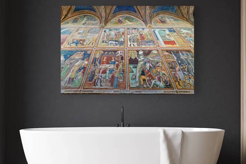 Frescoes in Collegiata di Santa Maria Assunta by Marco Brivio