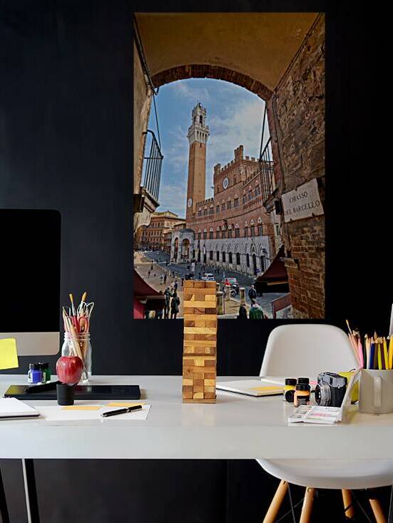 View of Piazza del Campo from Chiuso del Bargello in Siena by Marco Brivio