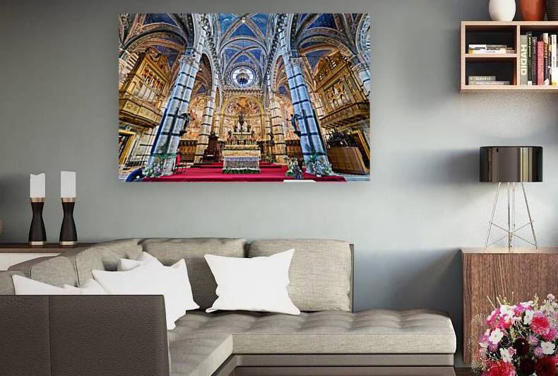 Cathedral in Siena Tuscany Italy shows interior design details by Marco Brivio
