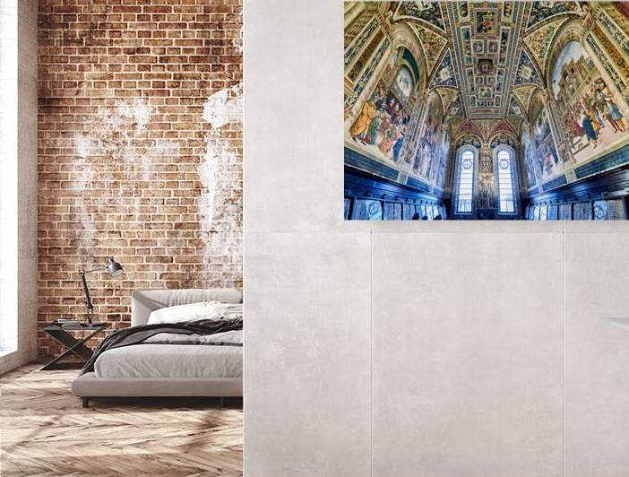 Frescoes in piccolomini library in siena tuscany italy by Marco Brivio