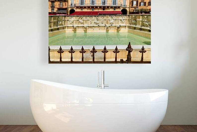 Joy at Fonte Gaia in Piazza del Campo Siena Italy by Marco Brivio