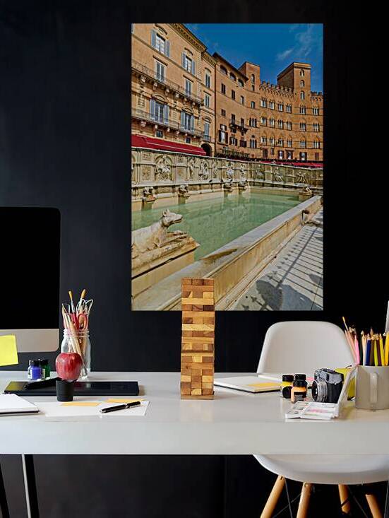 Joyful moments at Fonte Gaia in Siena Tuscany Italy by Marco Brivio