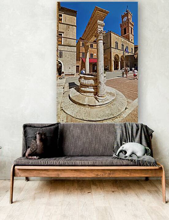 Piazza Square Pio II in Pienza Val dOrcia Tuscany Italy by Marco Brivio