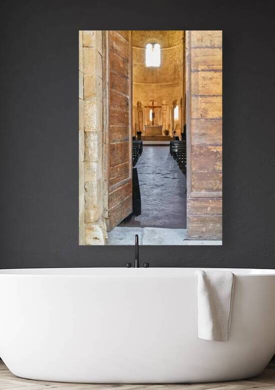 View inside Abbey of SantAntimo in Val dOrcia Italy by Marco Brivio