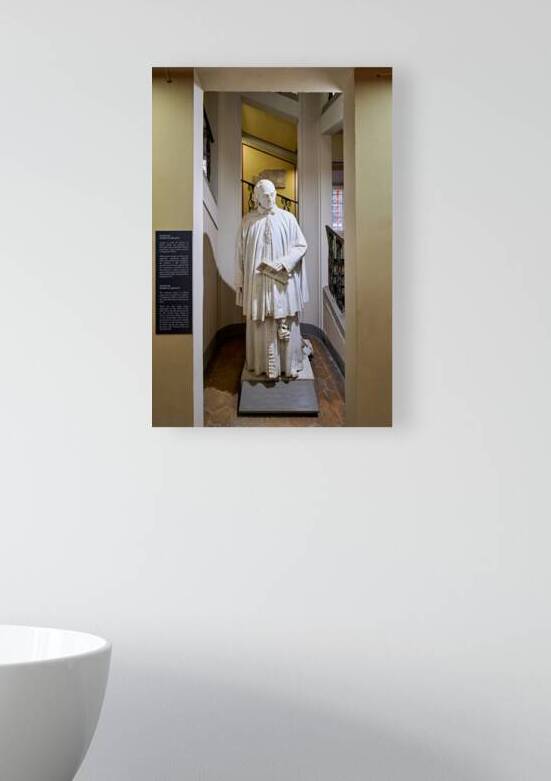 Statue of mario guarnacci in guarnacci museum in volterra by Marco Brivio