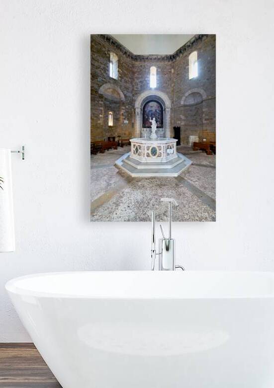 Baptistery of san giovanni in volterra tuscany italy by Marco Brivio