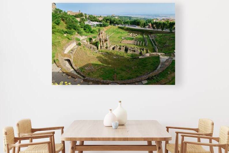 Roman theatre ruins in Volterra Tuscany Italy by Marco Brivio