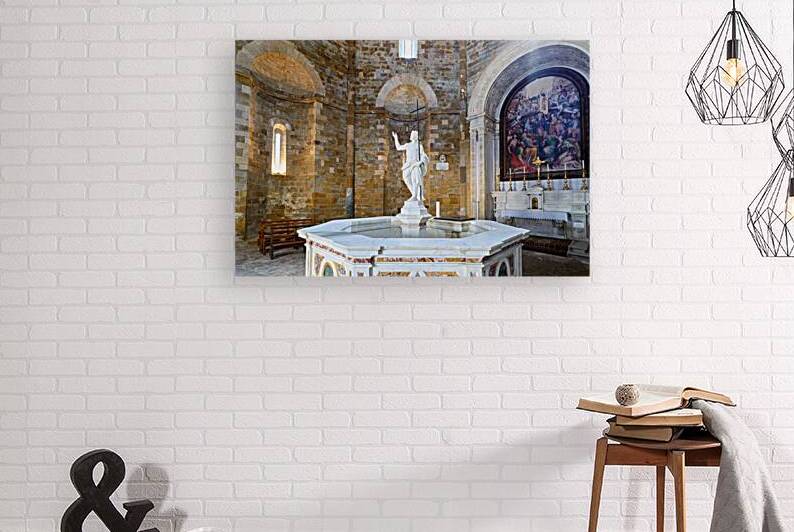 Baptistery of San Giovanni located in Volterra Tuscany Italy by Marco Brivio