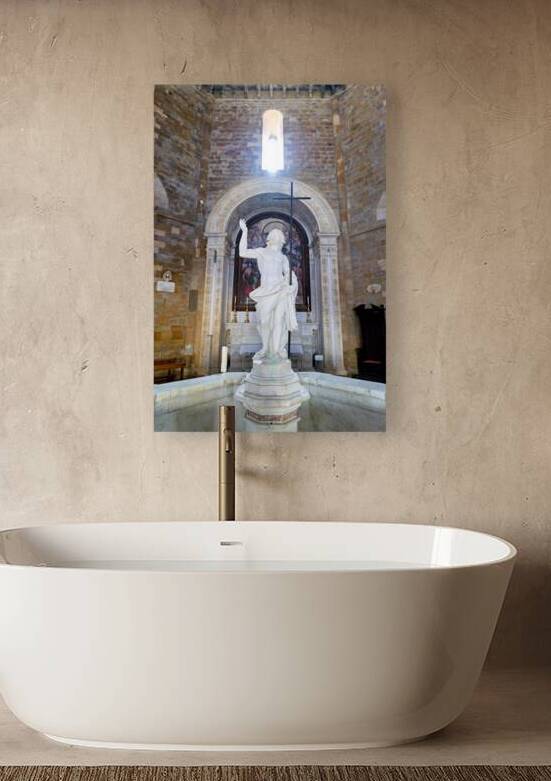 Baptistery of san giovanni in volterra tuscany italy by Marco Brivio