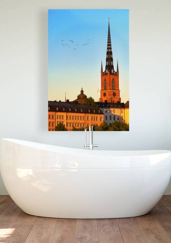 Visit to Riddarholm Church in Stockholm during sunset by Marco Brivio