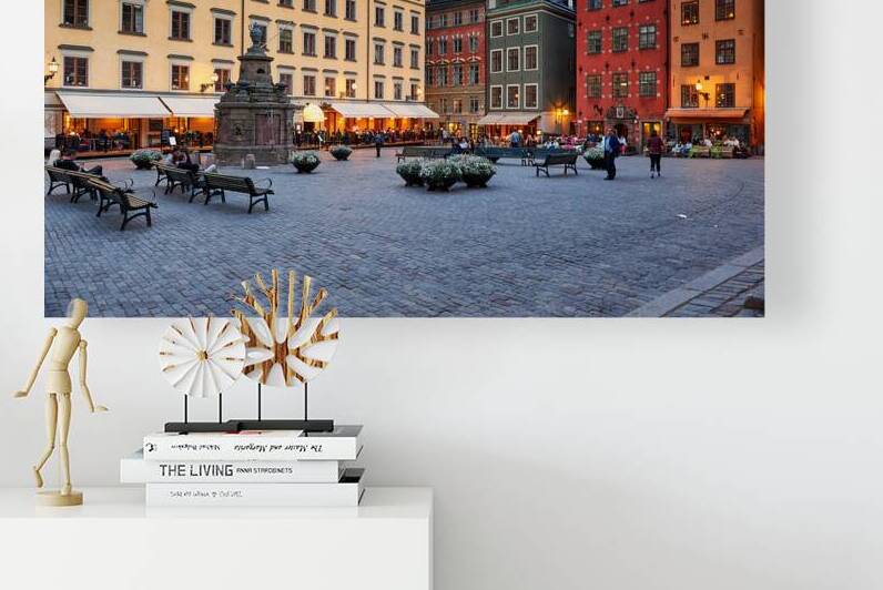 Stortorget square in Gamla Stan Stockholm during sunset by Marco Brivio