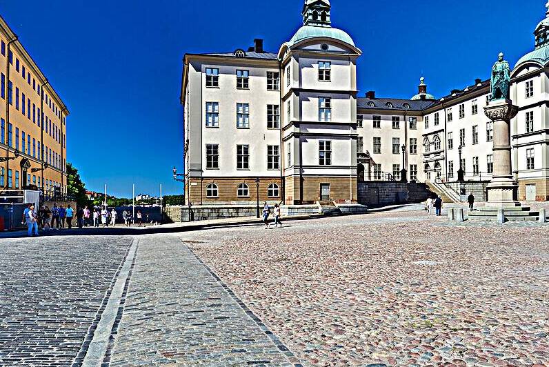 Exploring Gamla Stan in Stockholm on a sunny day by Marco Brivio